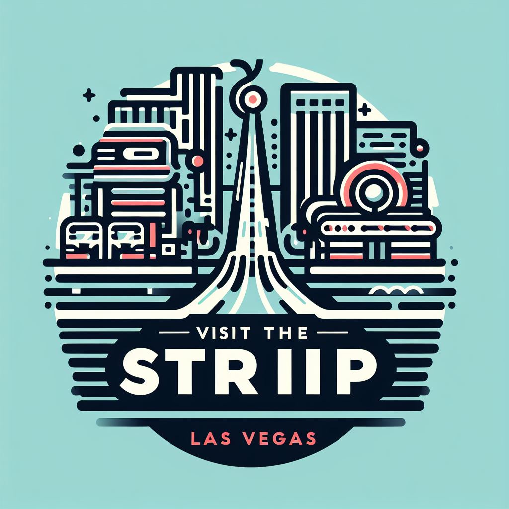 Logotipo de la empresa ficticia Descubre el Strip